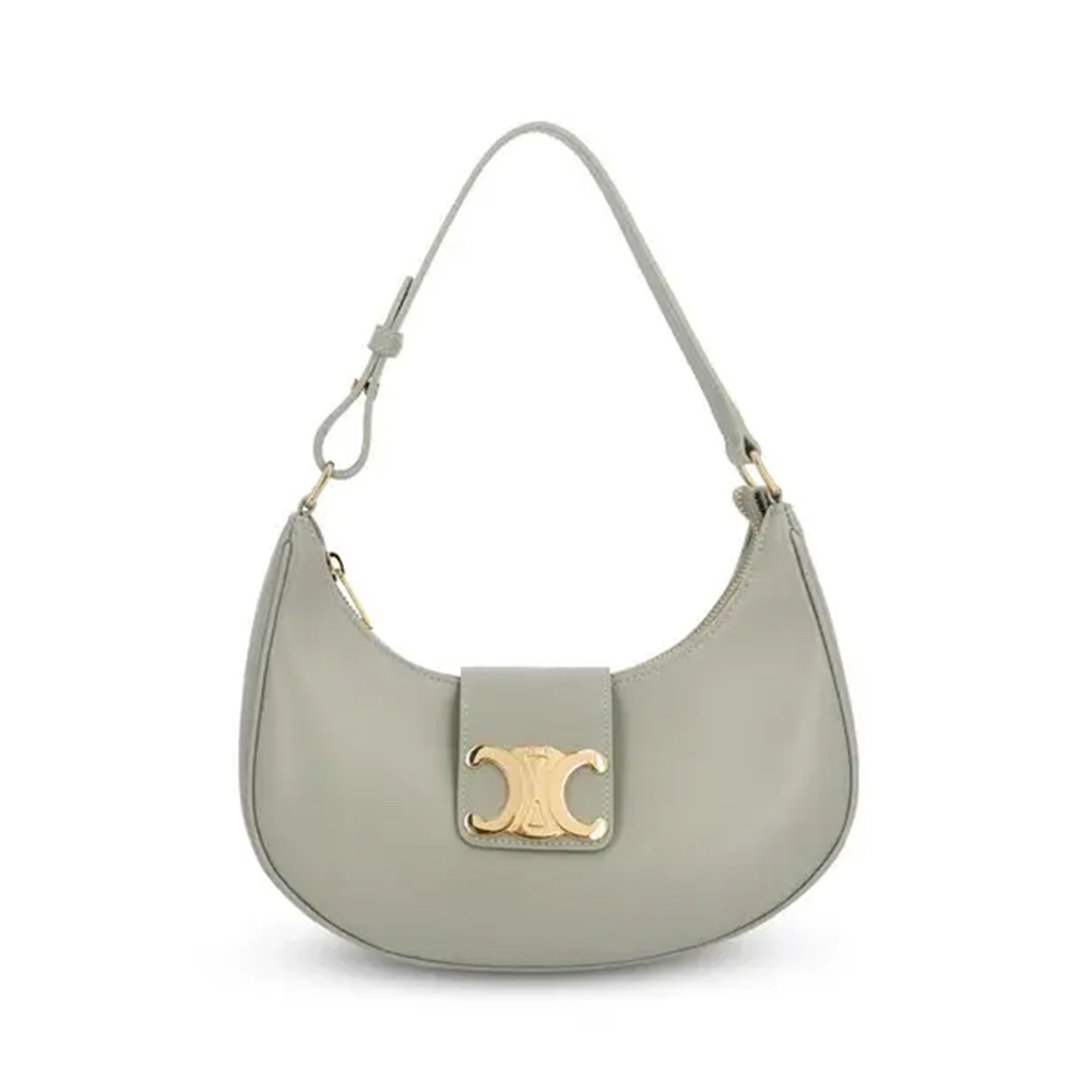 Celine Ava Triomphe Bag Soft Smooth Calfskin Clay Ghw