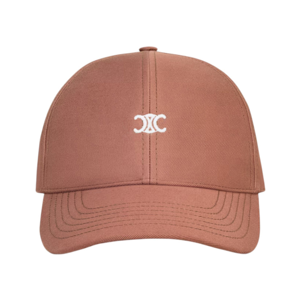 Celine Triomphe Baseball Cap Gabardine Cotton Dusty Beige