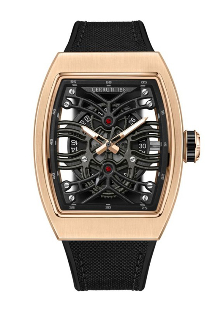 CERRUTI 1881 CIWGN0019503 ROSEGOLD BLACK LEATHER