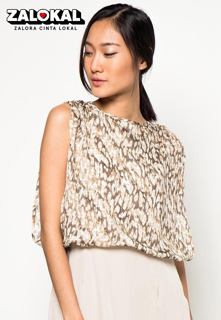 Chanira Aimee Dress-Beige Print