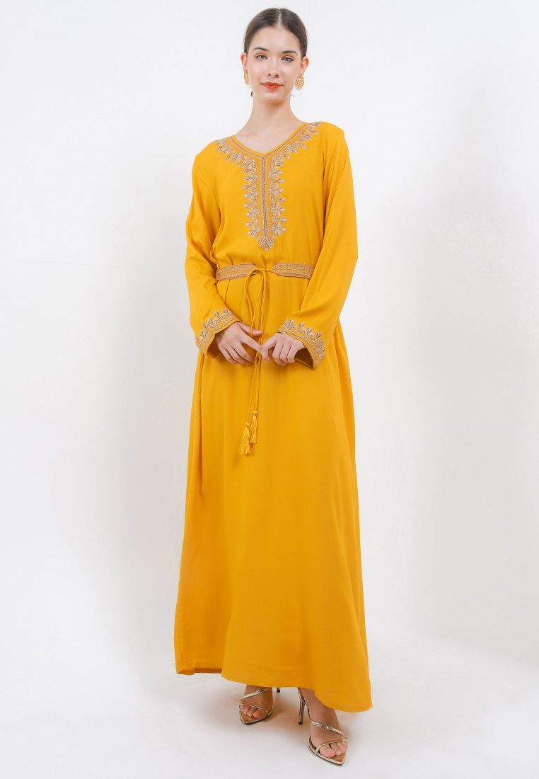 Chanira Festive Collection Chanira Festive Kanza Gamis-Mustard