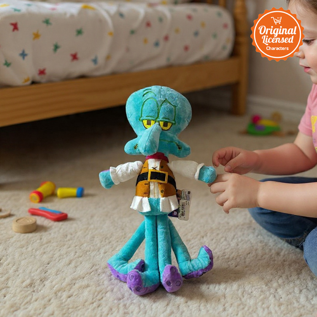 Character-Land Boneka SpongeBob SquarePants & Friends Pirate Edition 30cm Squidward Pirate 2