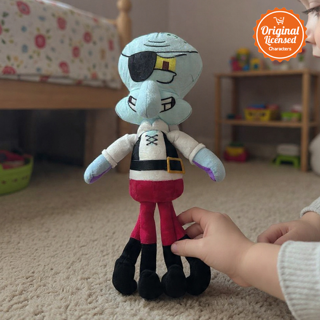 Character-Land Boneka SpongeBob SquarePants & Friends Pirate Edition 30cm Squidward Pirate 1