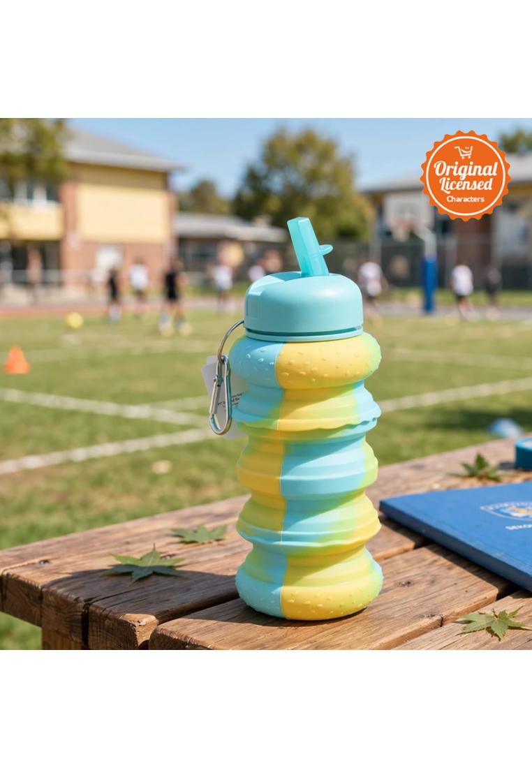 Character-Land Macaroon Folded Bottle 540ml Botol Minum Lipat Silikon Food Grade SNI | Botol Minum P