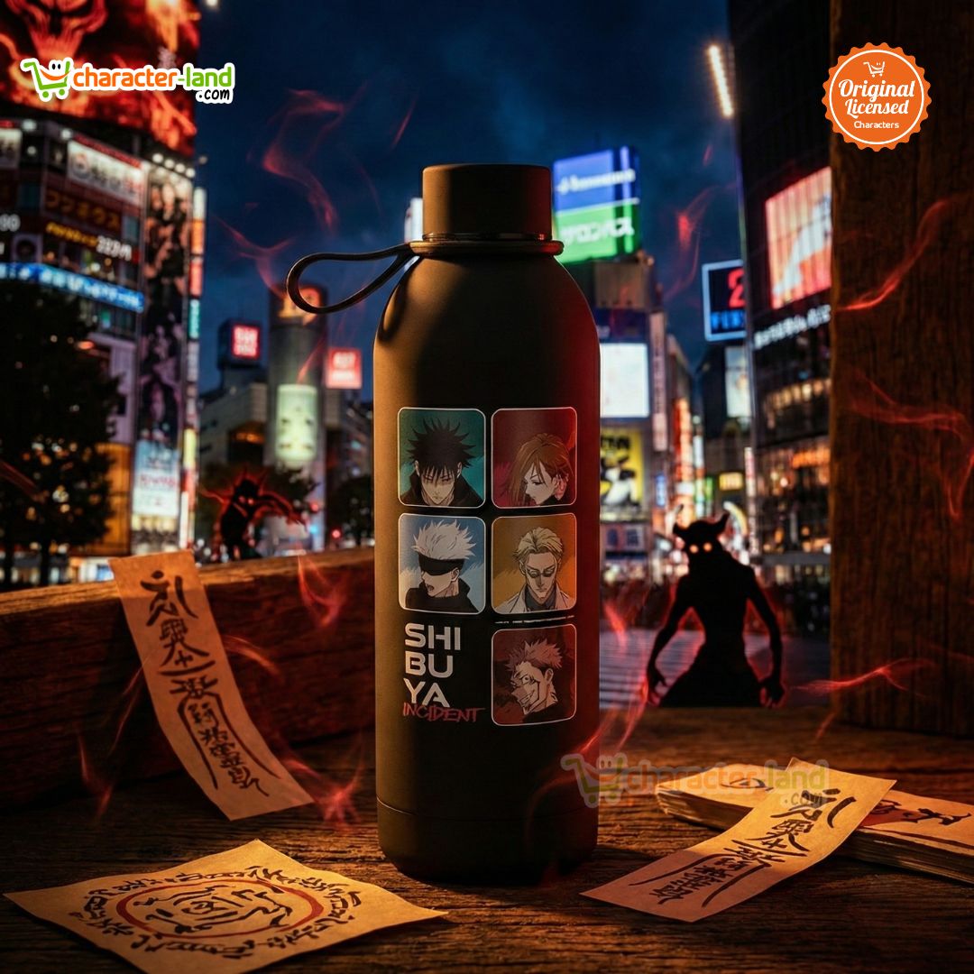 Character-Land Botol Minum Jujutsu Kaisen OFFICIAL LICENSED Stainless Steel 600ml - Shibuya Incident