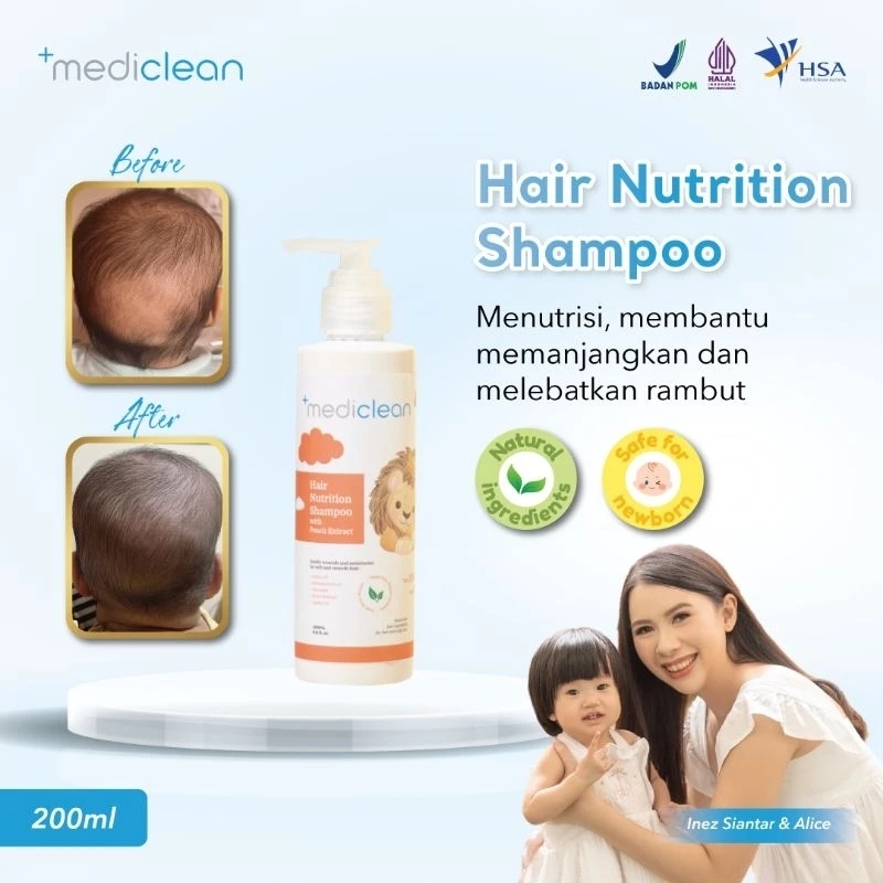 Character-Land Mediclean Hair Nutrition Shampoo - Shampo Penumbuh Rambut untuk Bayi & Anak 200ml
