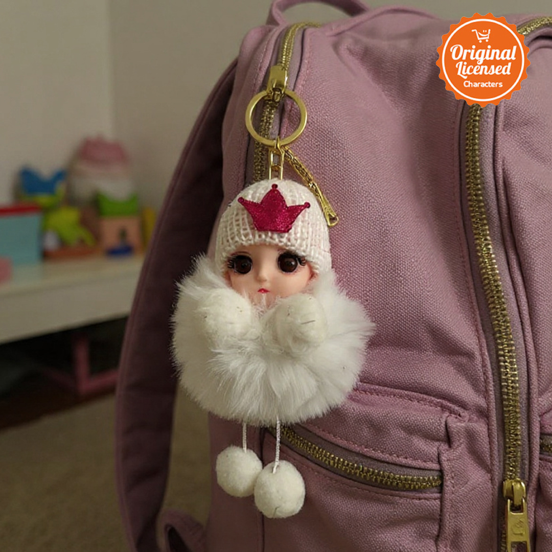 Character-Land Gantungan Kunci Boneka Baby 10 cm Aksesoris Tas Lucu - Putih