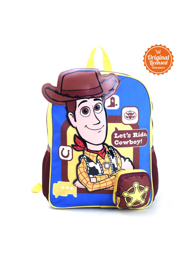 Character-Land Tas Ransel Anak Toy Story Woody 3D Original Licensed Karakter | Tas Sekolah Ukuran 44
