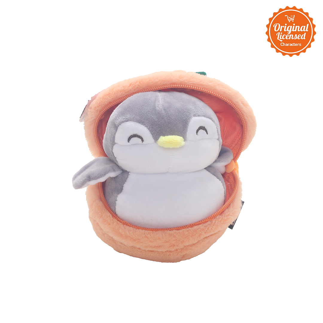 Character-Land Boneka Resleting Pinguin Jeruk Orange 12 cm