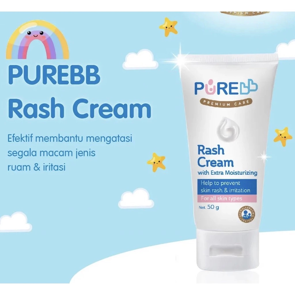 Character-Land Pure BB Rash Cream Baby 50 gr / Krim Anti Ruam Bayi - PureBB Pure Baby