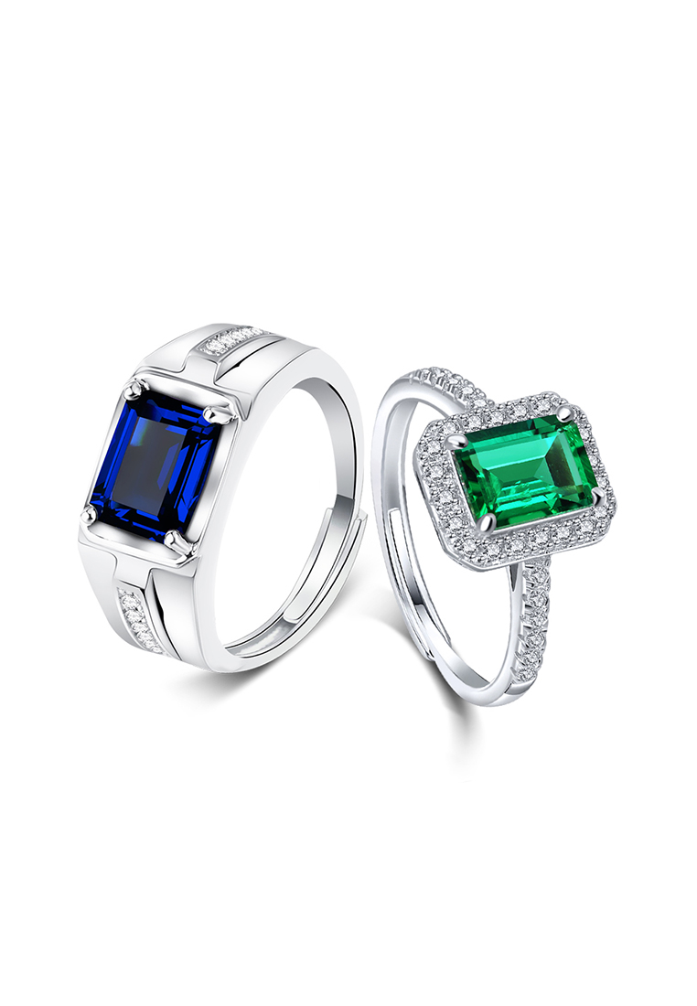 Chardwake Cincin Original Paket couple Ring Elegan wanita Couple wedding Couple Pasangan Cowo Pria
