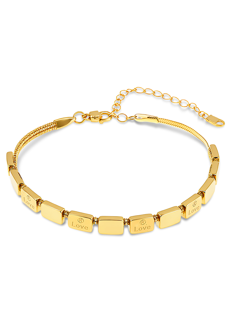 Chardwake Gelang Wanita Korea Fashion Titanium Love Style Gelang Cewek Original COD Kotak Indah