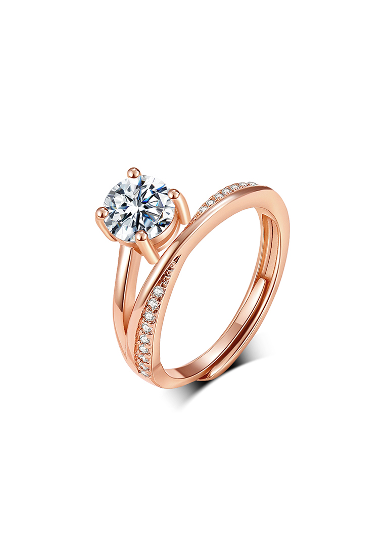 Chardwake Cincin Wanita Titanium Original Berlian Perhiasan Fashion Korea Cincin Cewek Rings Kotak I