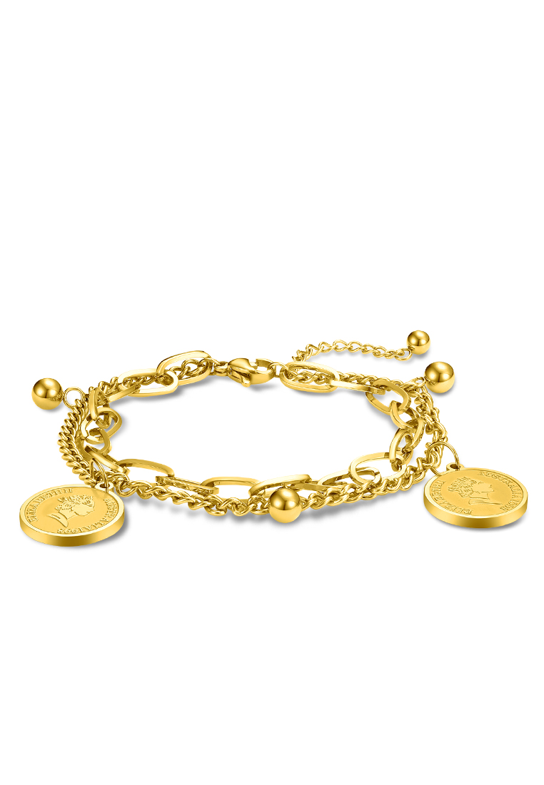 Chardwake Gelang Wanita Gelang Korea Titanium Anti Pudar Vintage Fashion Style Gelang Cewek Original