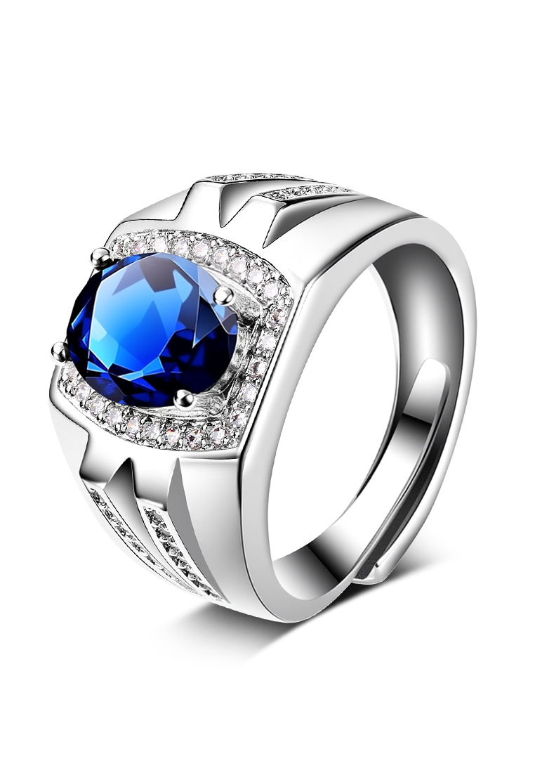 Chardwake Cincin Pria Original Berlian Perhiasan Tunangan Sertifikat GRA Cincin Cowok