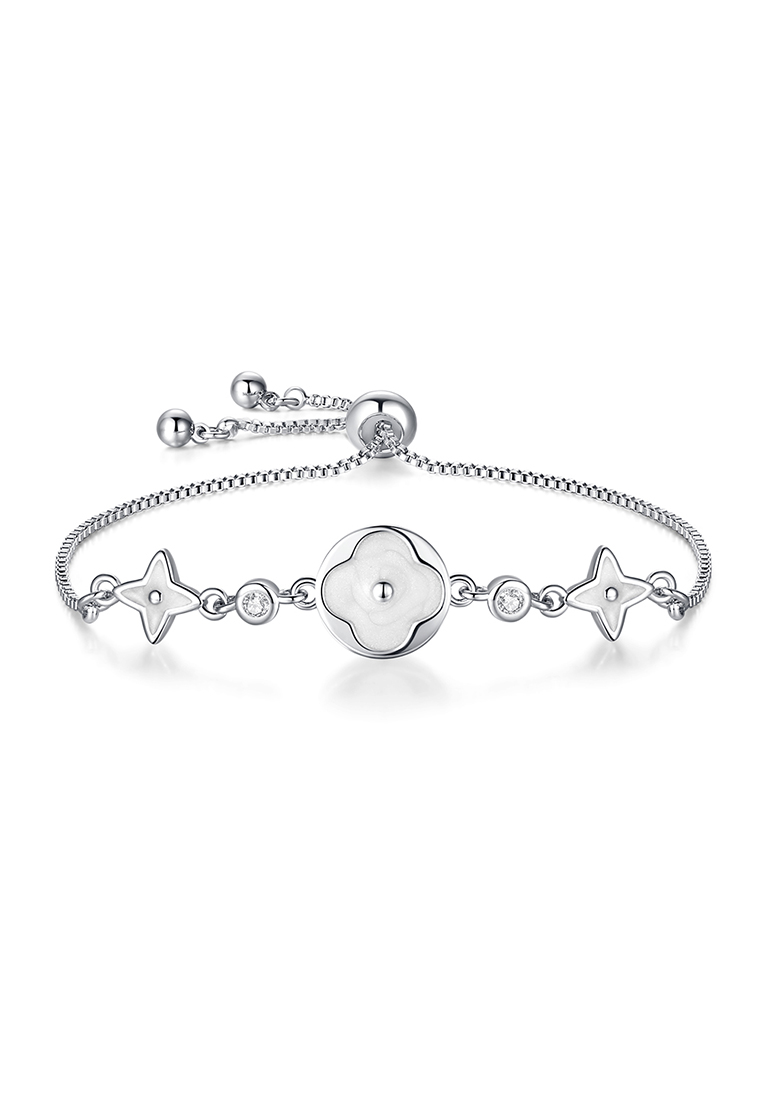 Chardwake Gelang Wanita Titanium Anti Pudar Korea Fashion Elegan Gelang Cewek Bracelets silver