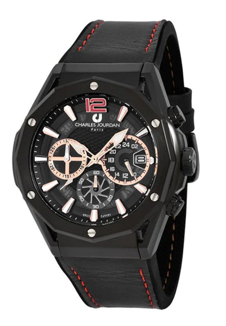 CHARLES JOURDAN CJ1101-1735C BLACK RUBBER