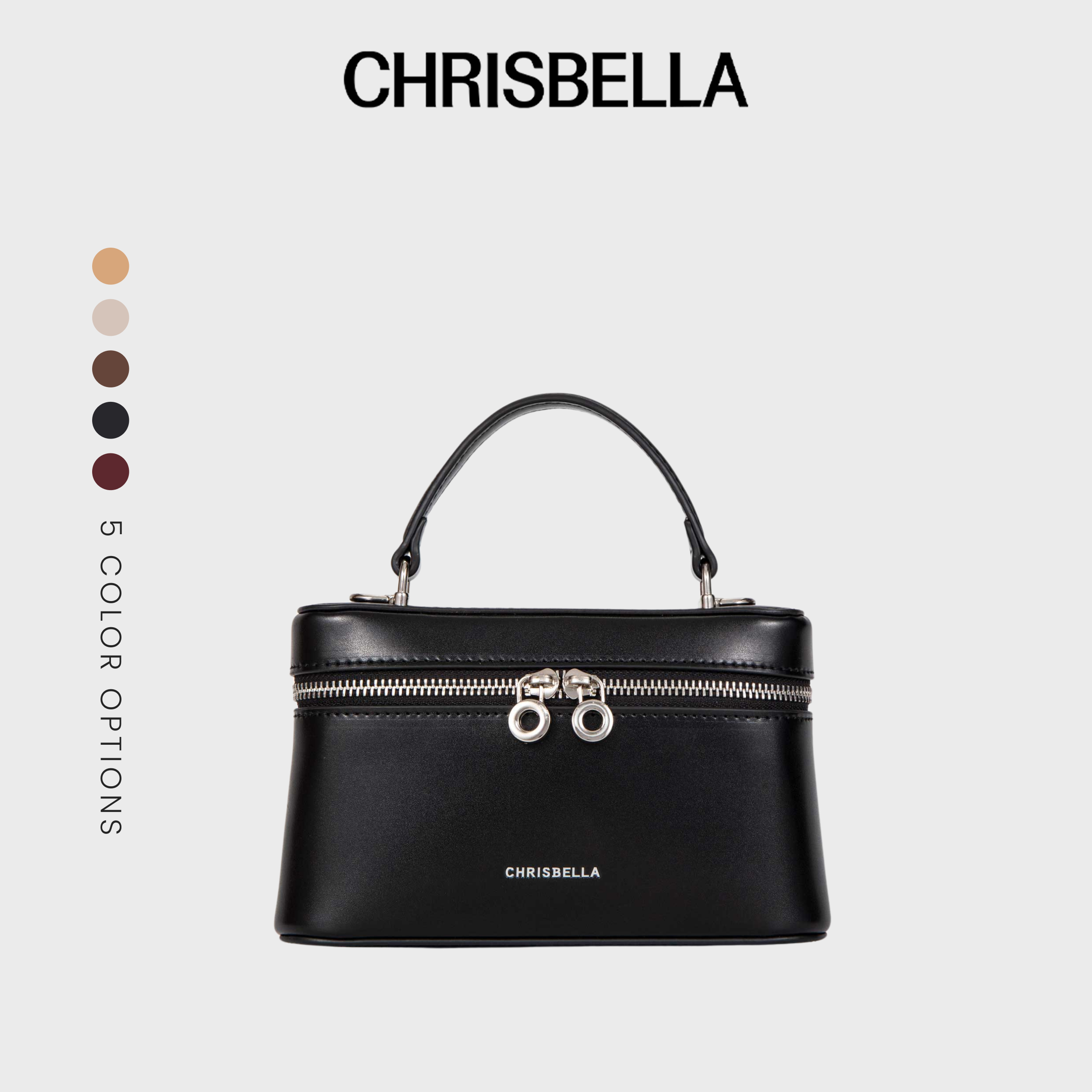 CHRISBELLA WENDY VANITY BAG - BLACK