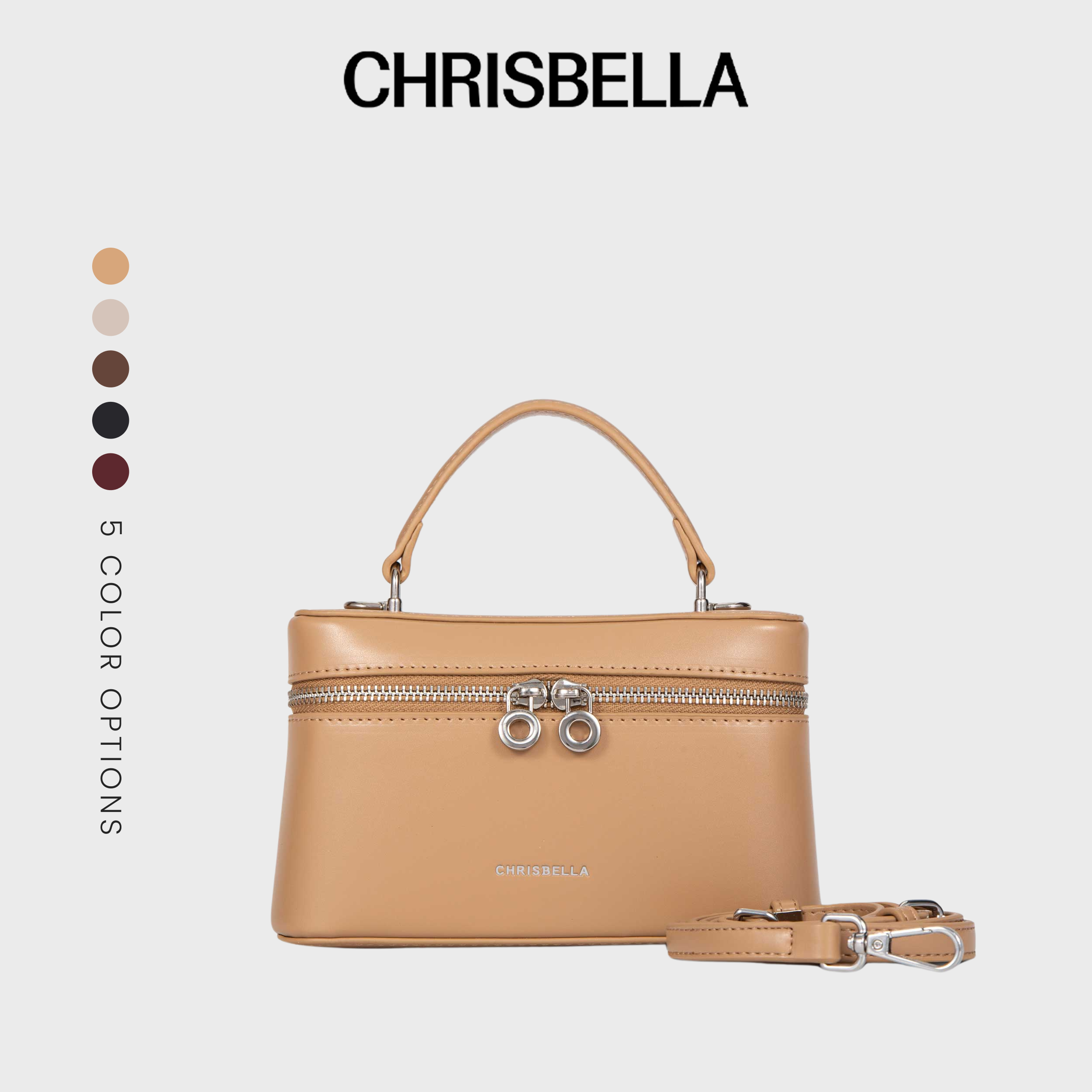 CHRISBELLA WENDY VANITY BAG - BEIGE