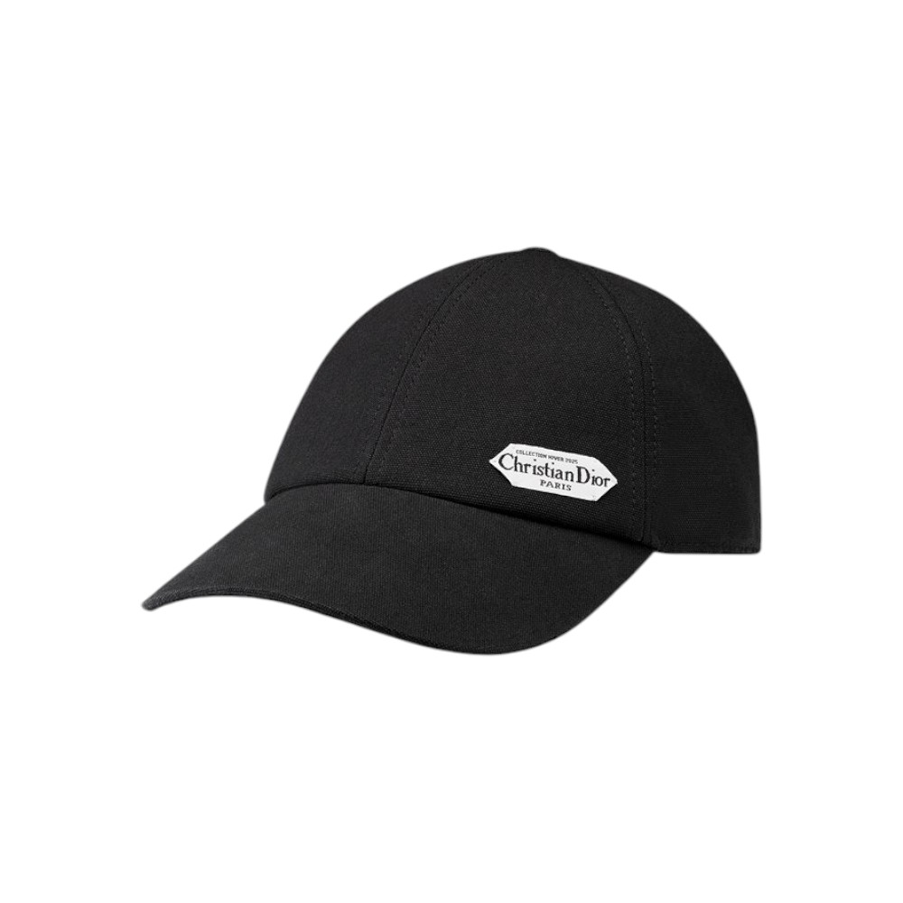 Christian Dior Paris Signature Cap Cotton Black