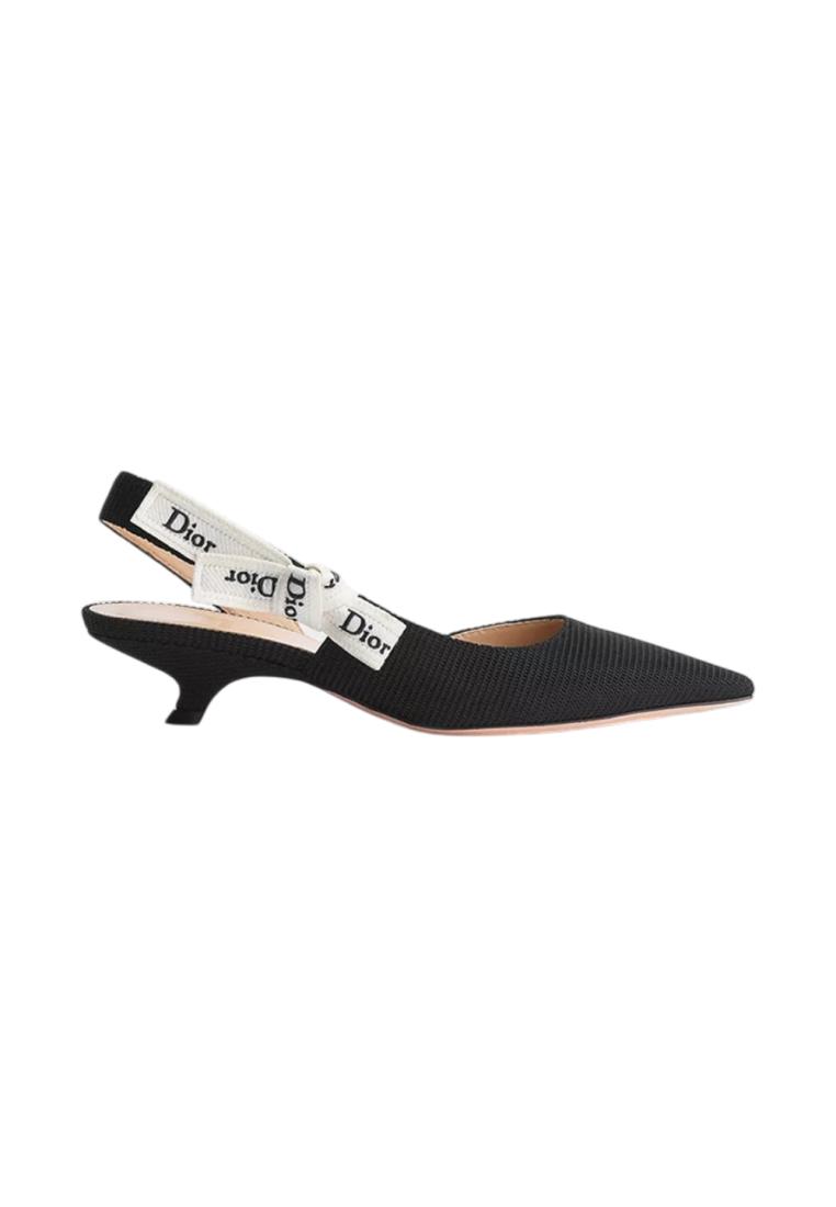 Christian Dior J'Adior Slingback Pump Embroidered Technical Fabric Black