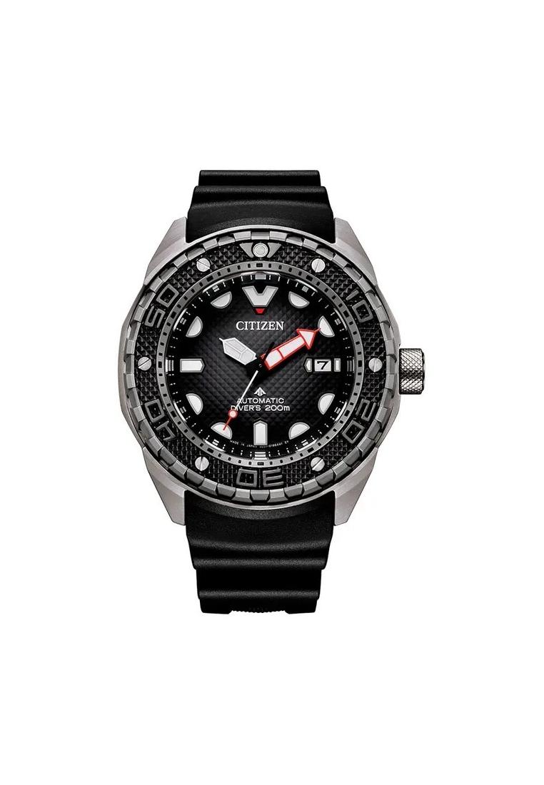 Citizen Jam Tangan Pria Citizen Promaster NB6004-08E Men Automatic Super Titanium Black Dial Black P