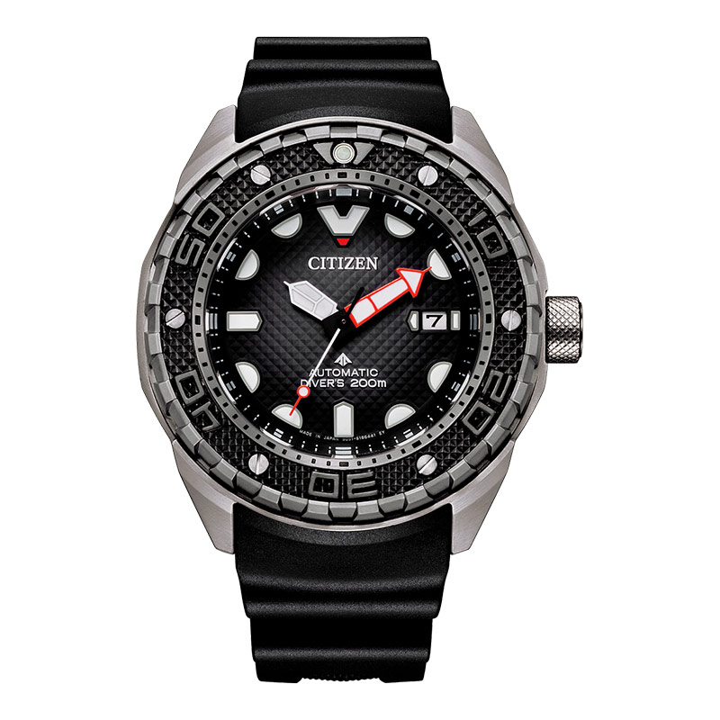 Citizen Jam Tangan Pria Citizen Promaster NB6004-08E Men Automatic Super Titanium Black Dial Black P
