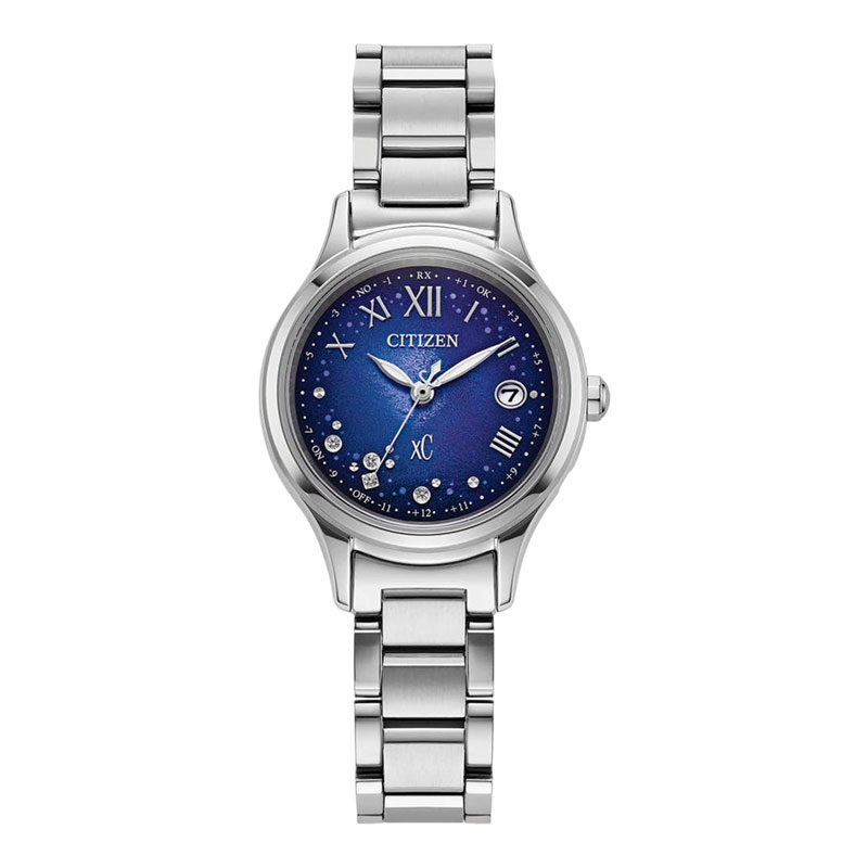 Citizen Jam Tangan Wanita Citizen XC ES9490-95L Unite With Blue Dial Super Titanium Strap LImited Ed