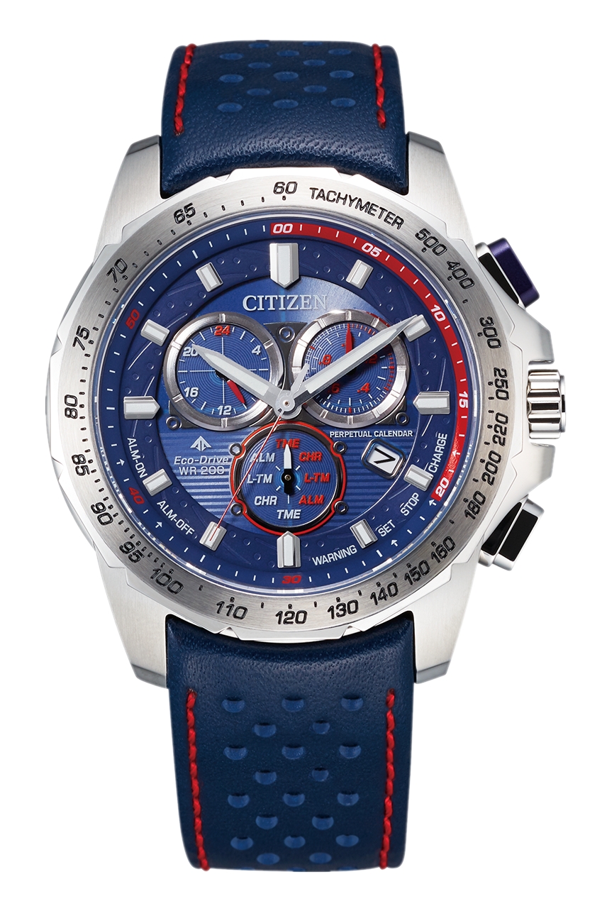 Citizen Men BL5571-09L Eco Drive Stainless Steel Calf Leather Strap