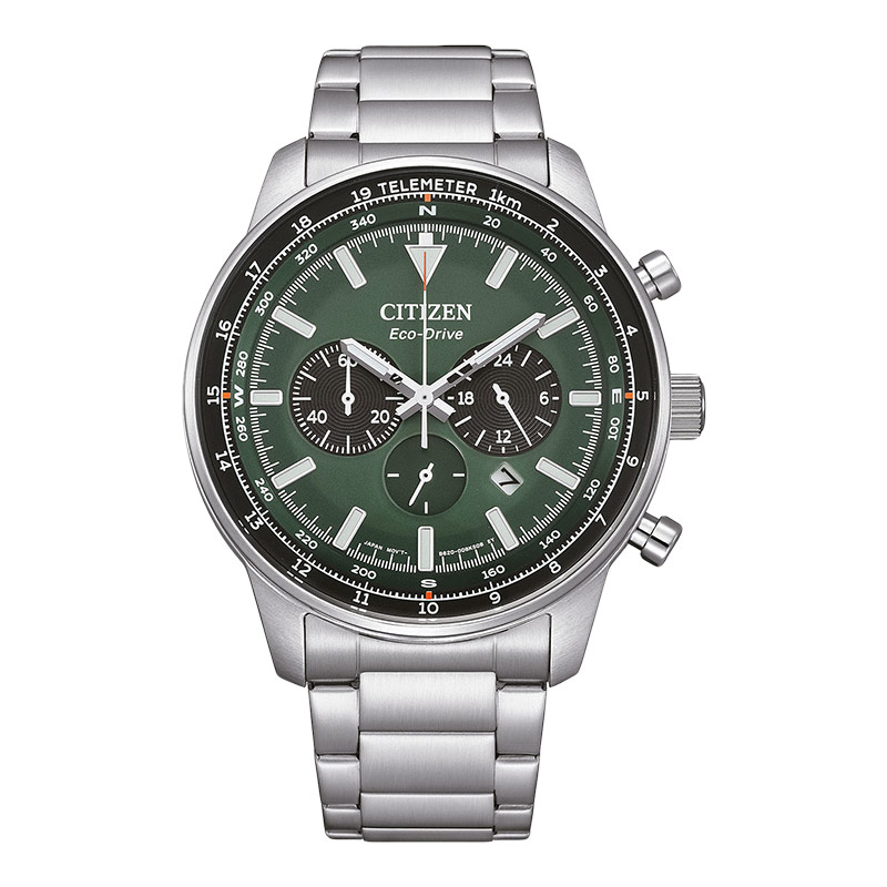 Citizen Jam Tangan Pria Citizen Eco Drive CA4500-91X Men Future Force Series Dual Tone Dial Stainles