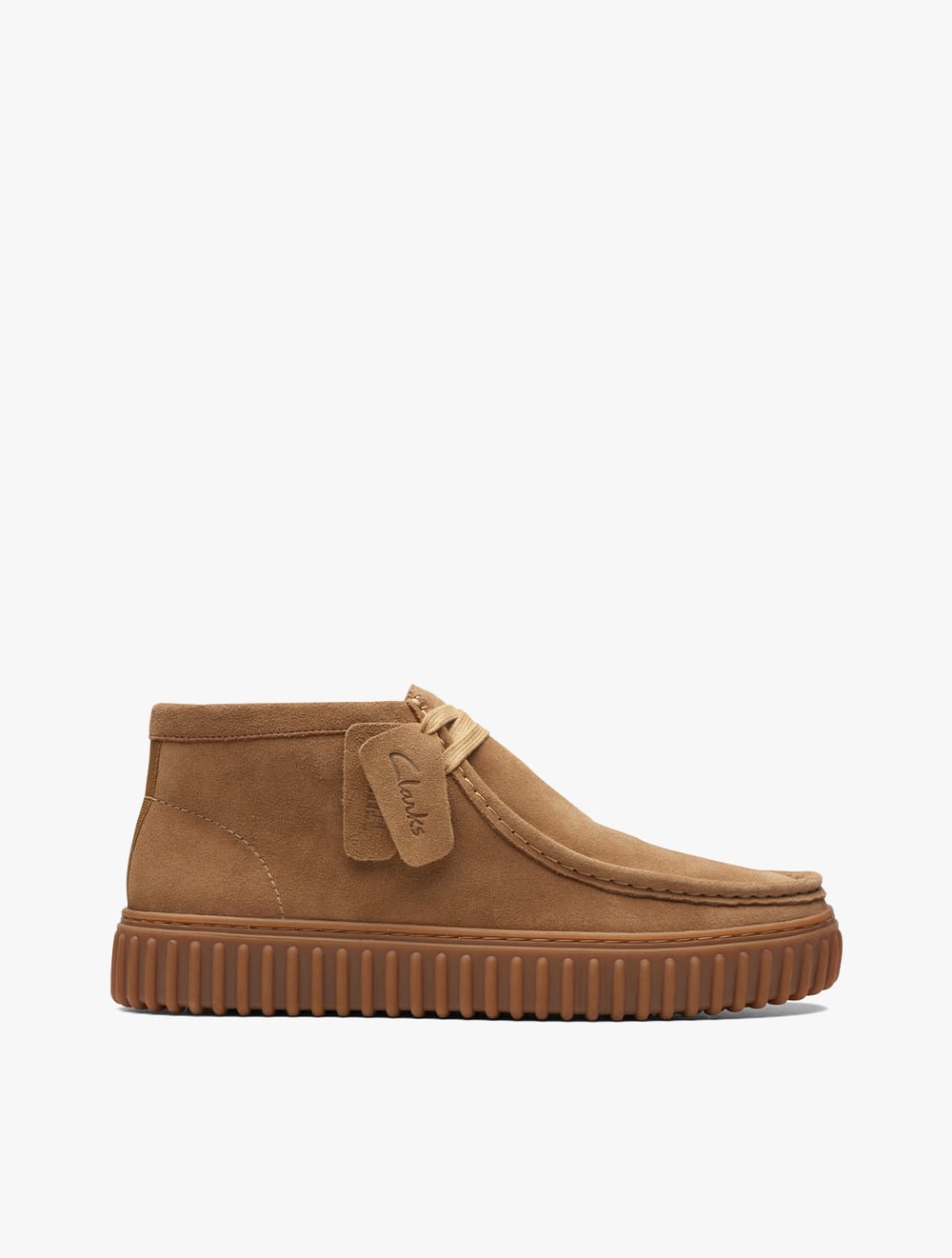 Clarks Torhill Hi Men's Boots- Dark Sand Suede - Dark Sand
