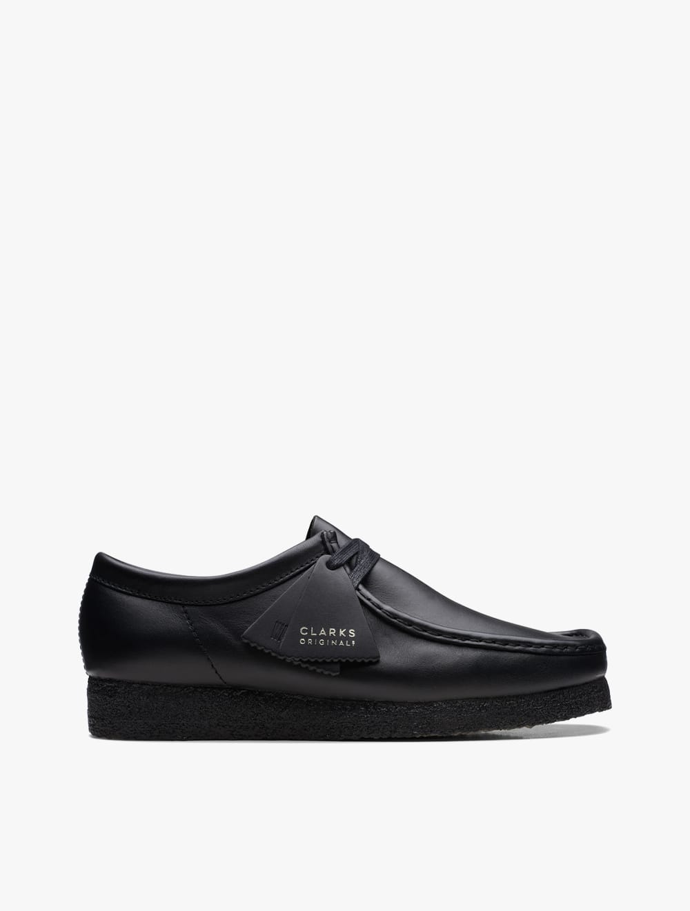 Clarks Wallabee Men's Sneakers- Black Leather - Black