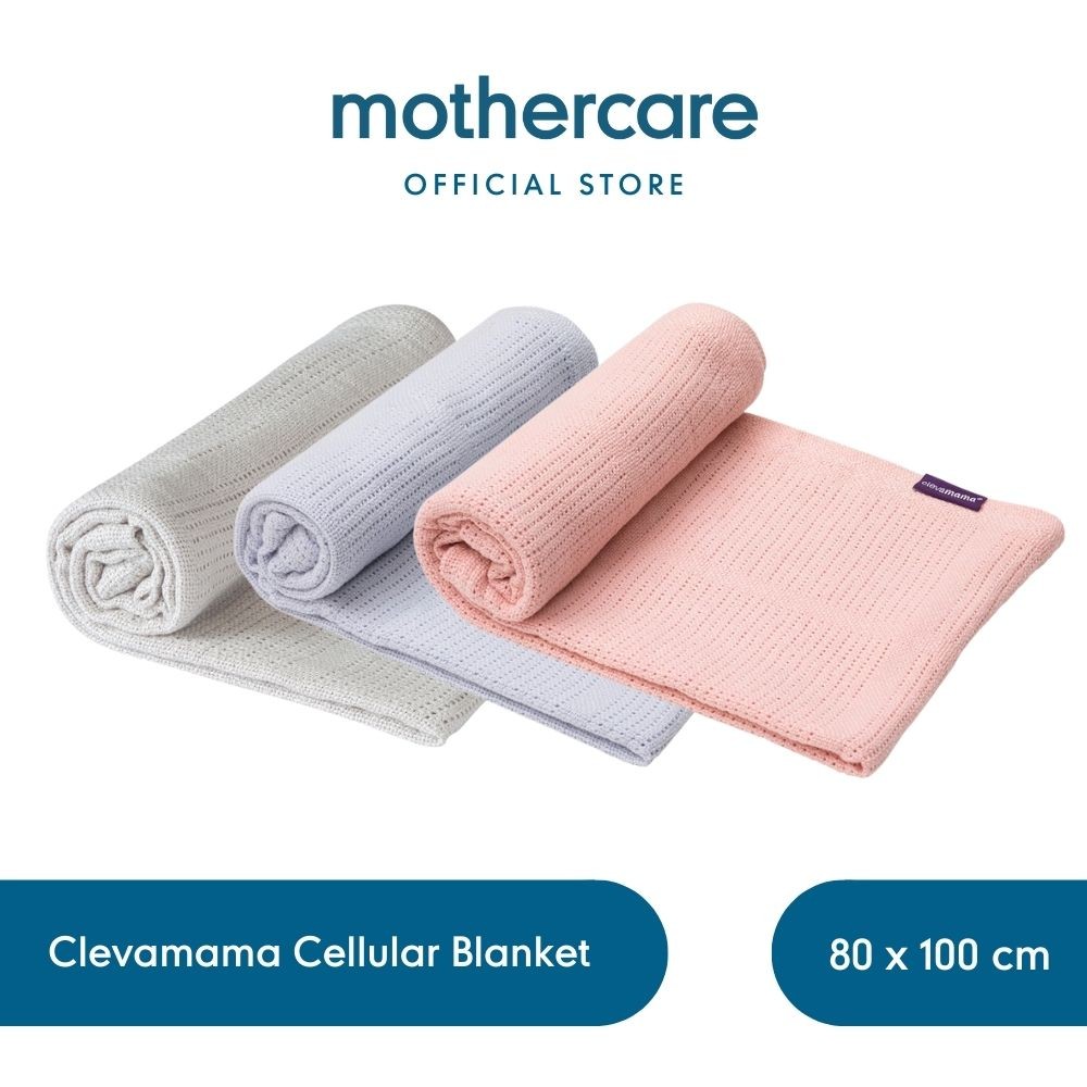 Clevamama Cellular Blanket Grey - Selimut Tidur Bayi