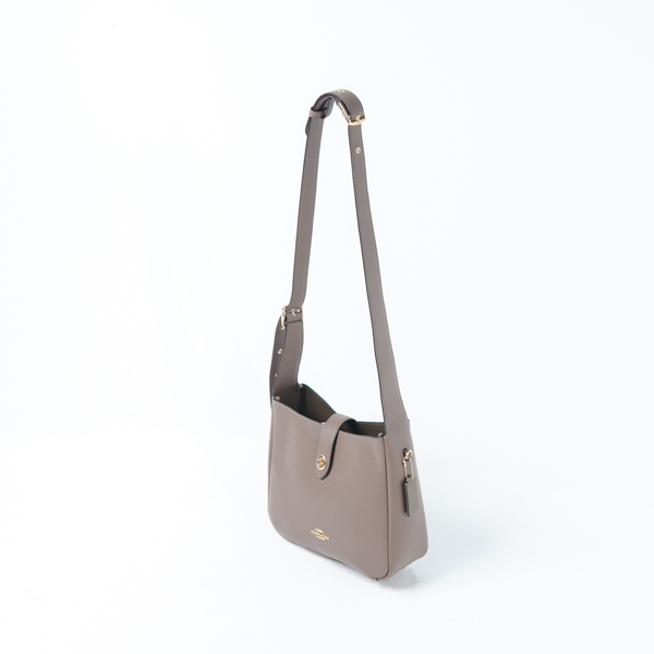 Coach Tas COACH HADLEY TURNLOCK GHW DARK STONE BUCKET BAG 100% ORIGINAL