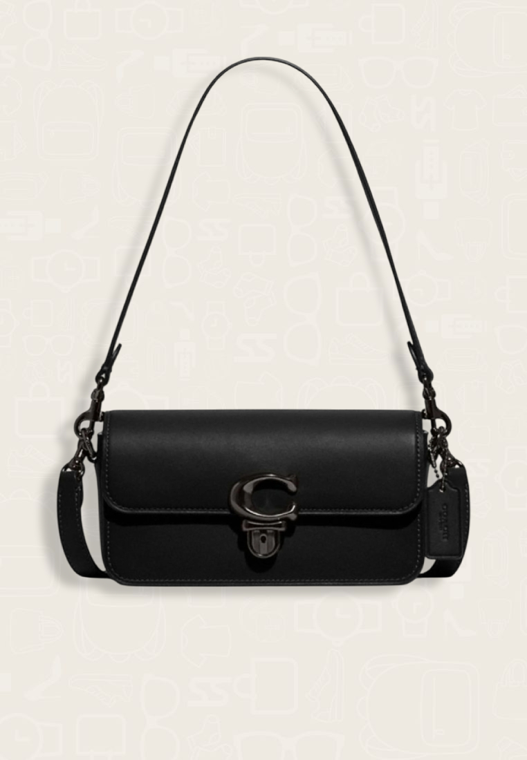 Coach Studio Baguette Shoulder Bag Black