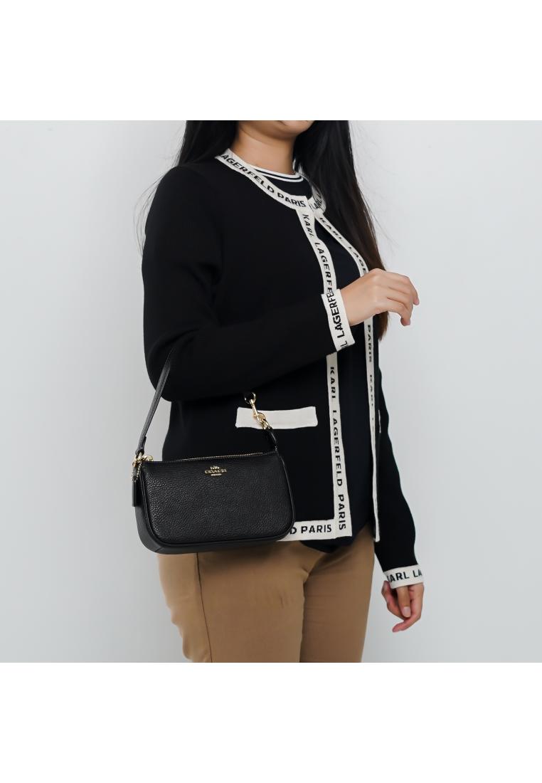 Coach Tas COACH NOLITA GHW PLAIN BLACK HOBO BAG 100% ORIGINAL