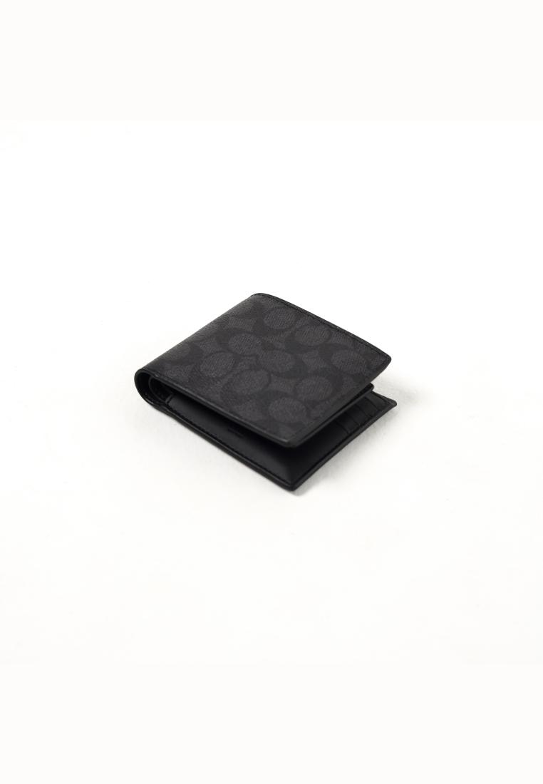 Coach Dompet COACH CC MONOGRAM BLACK WALLET  100% ORIGINAL