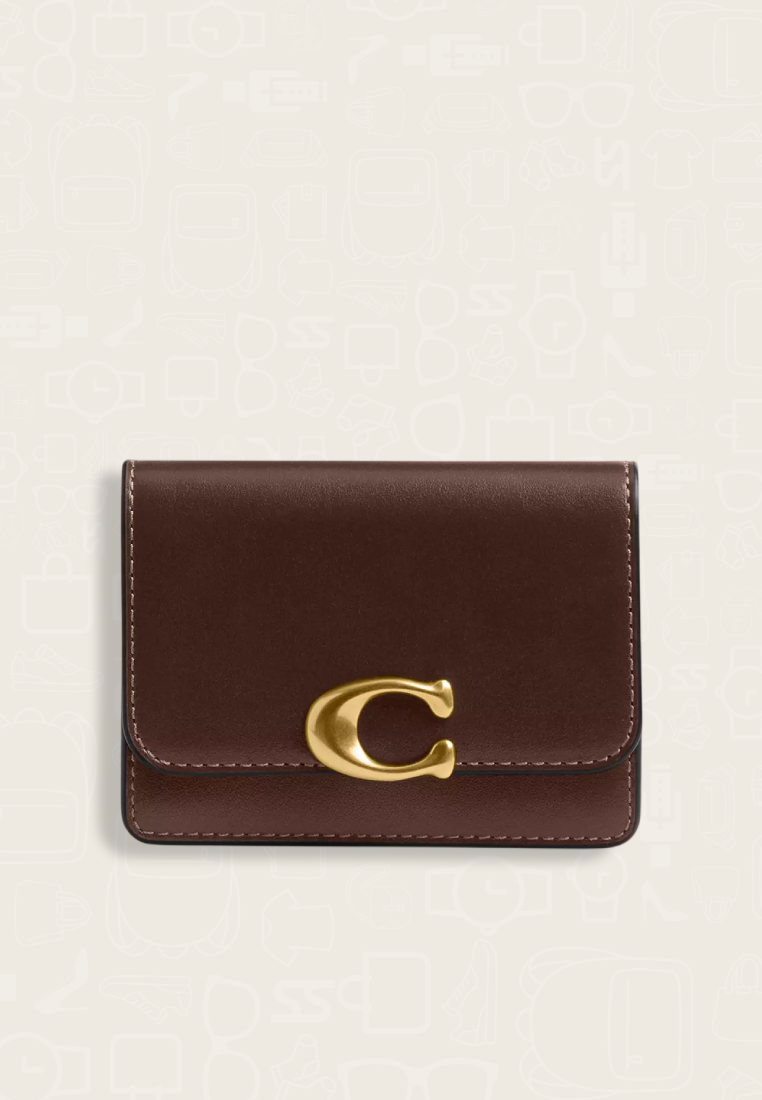 Coach Bandit Card Case Maple