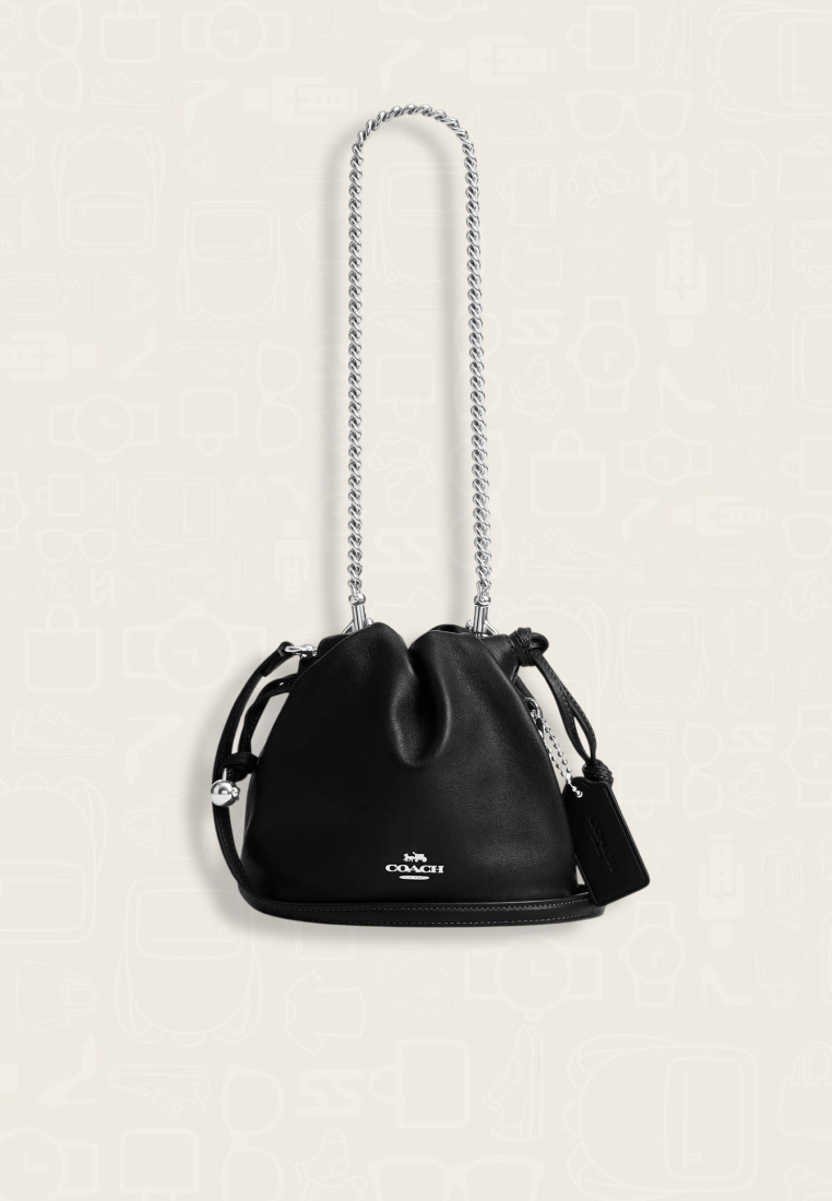 Coach Faye Mini Drawstring Bag Black