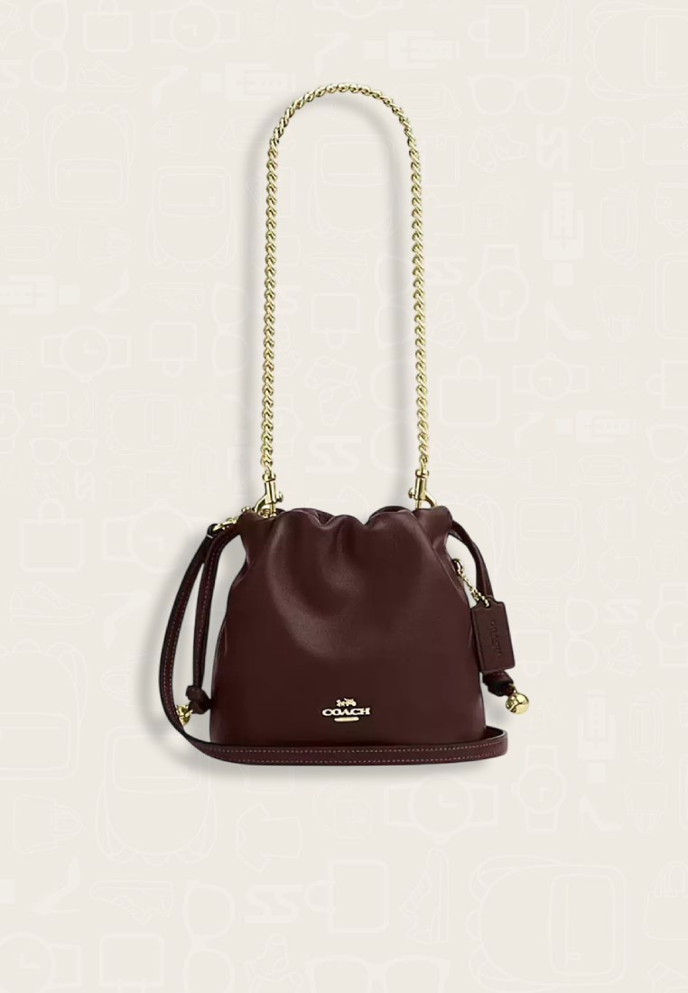 Coach Faye Mini Drawstring Bag Maple