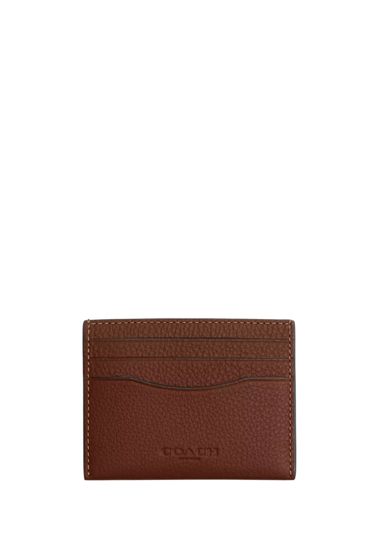 Coach Slim Id Card Case Saddle
