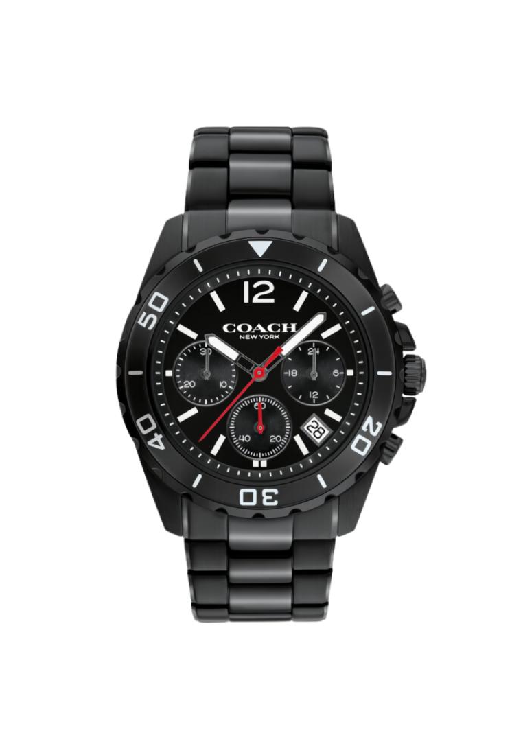 Coach Kent 14602554 Jam Tangan Pria Chronograph Hitam Stainless Steel