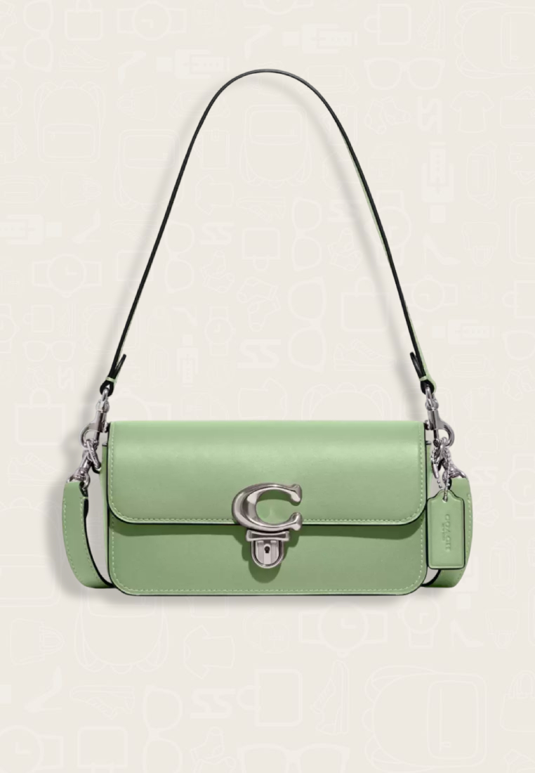 Coach Studio Baguette Shoulder Bag Pale Pistachio