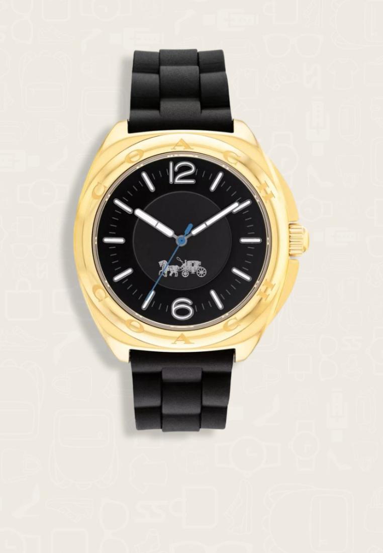 Coach Jam Tangan Pria Coach Flip Watch, 41 Mm Black