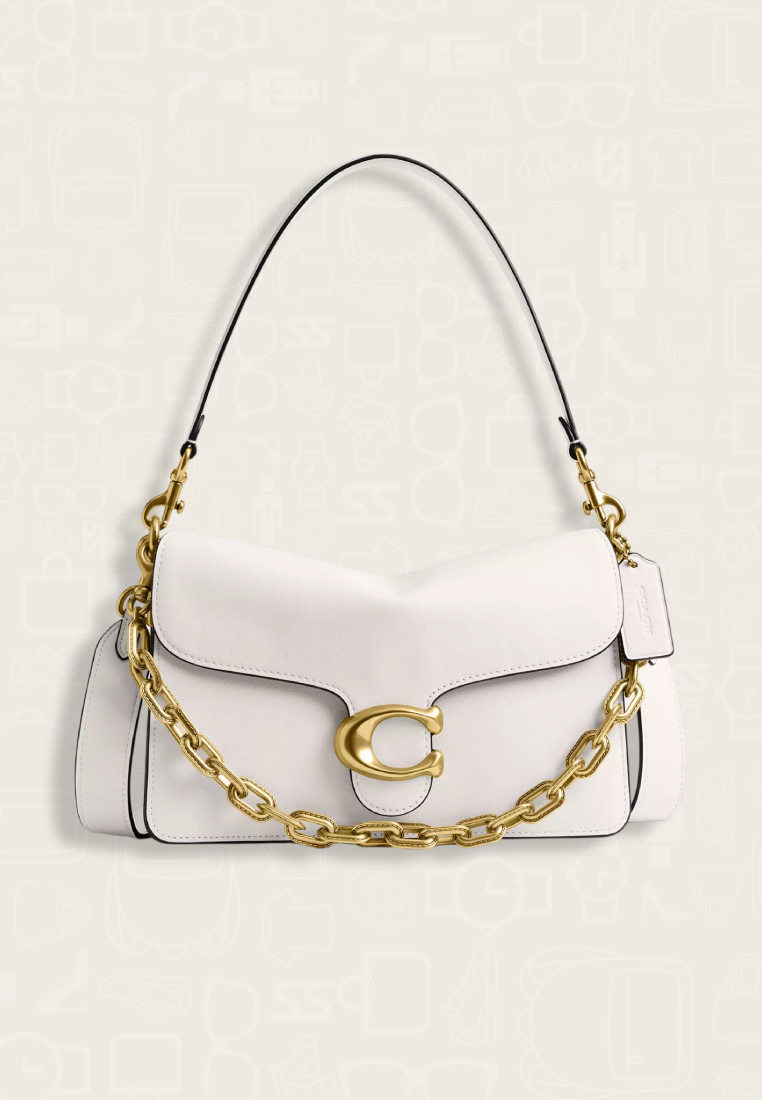 Coach Chain Tabby Shoulder Bag Chalk