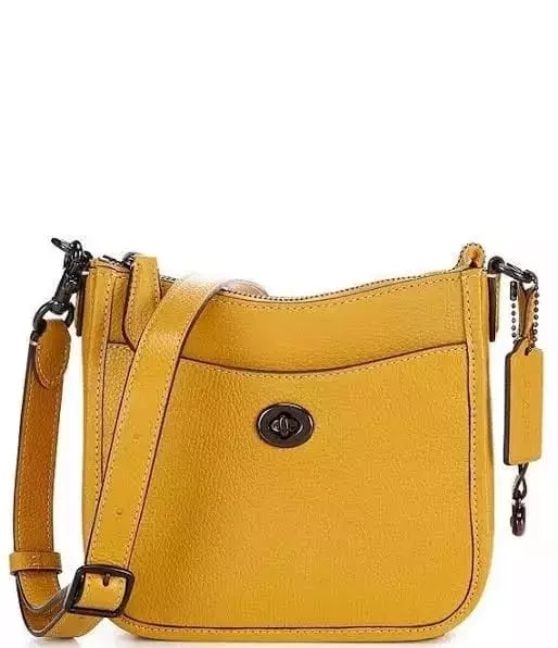 Coach Chaise 19 Leather Crossbody Bag Flax CC390