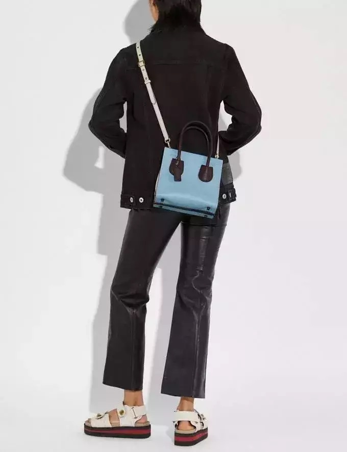 Coach Cashin 22 Mix Leather Waterfall Multi 732