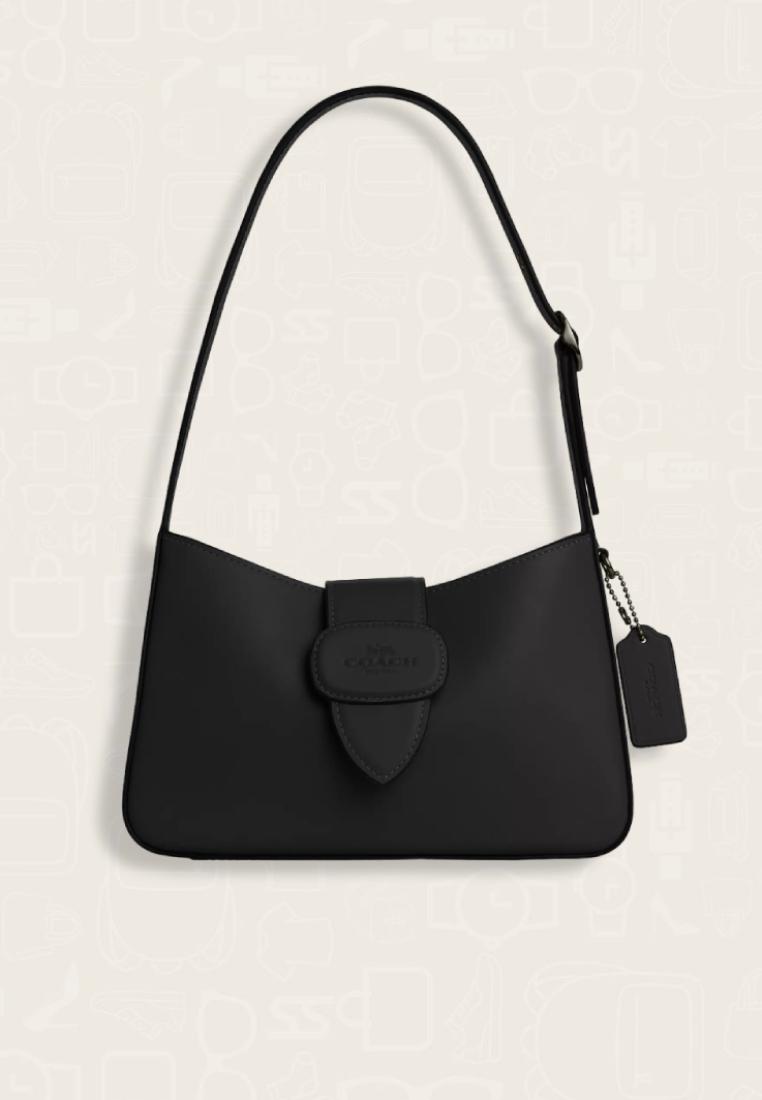 Coach Eliza Shoulder Bag With Leather Covered Closure Tan