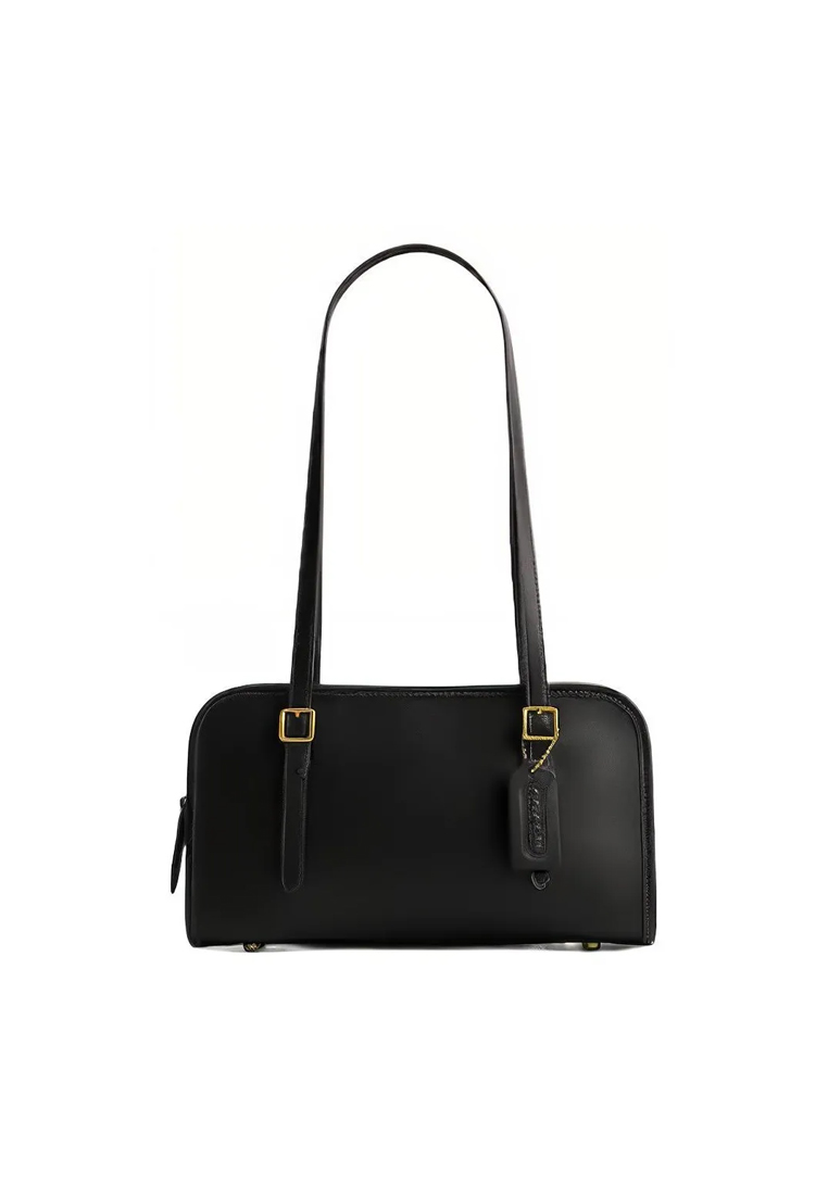 Coach Swing zip 25 Women's Shoulder Bag in Black CM565