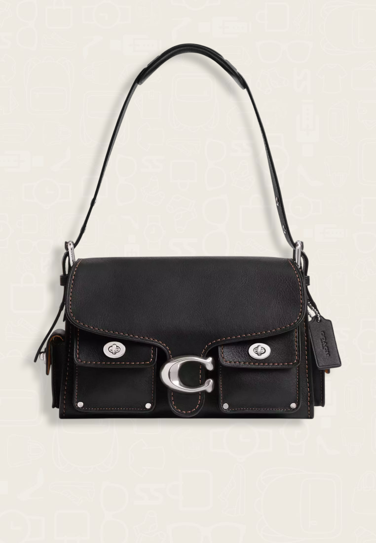 Coach Cargo Turnlock Soft Tabby Black